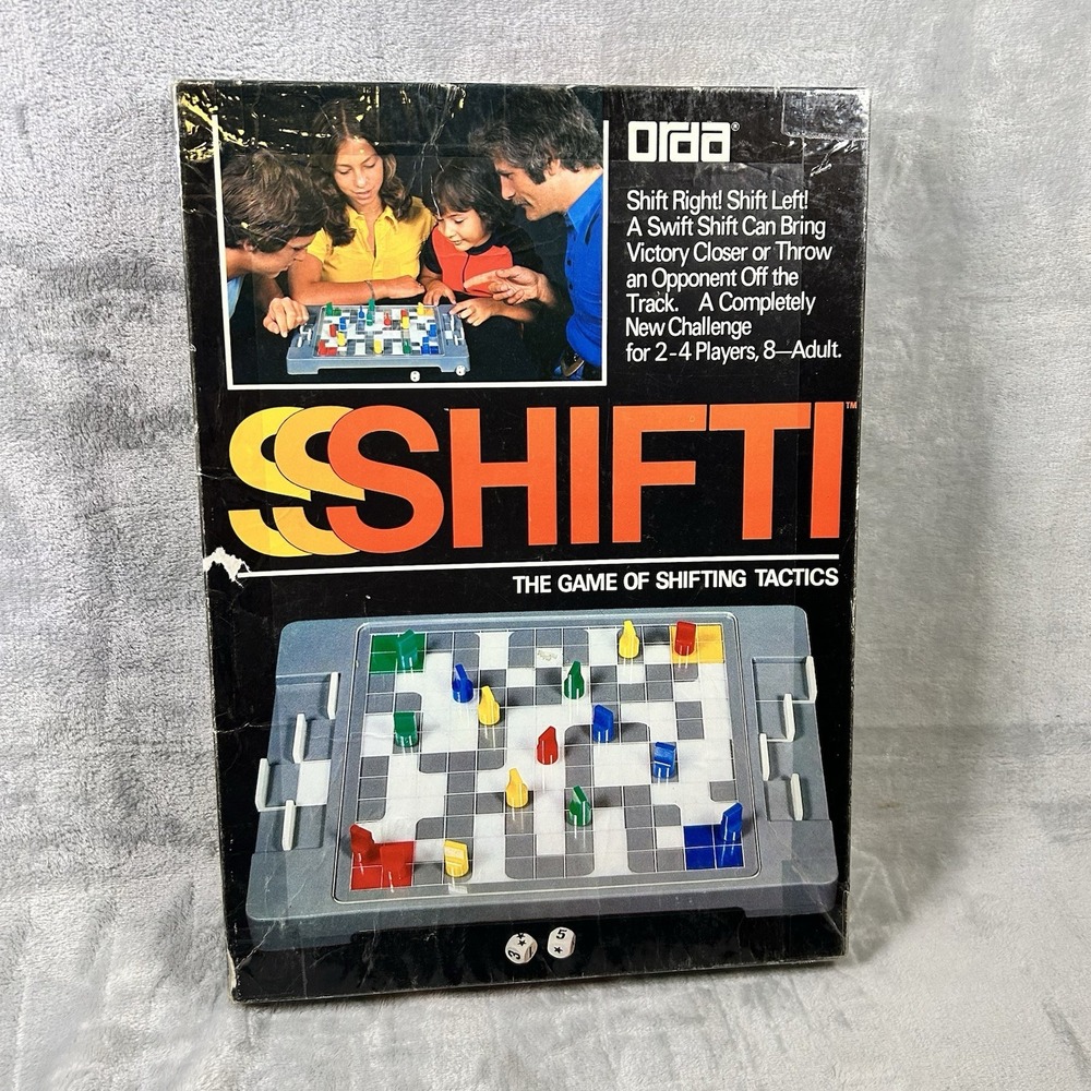 Vintage Shifti Board Game 1977 Complete Game of Shifting Tactics Rare‎